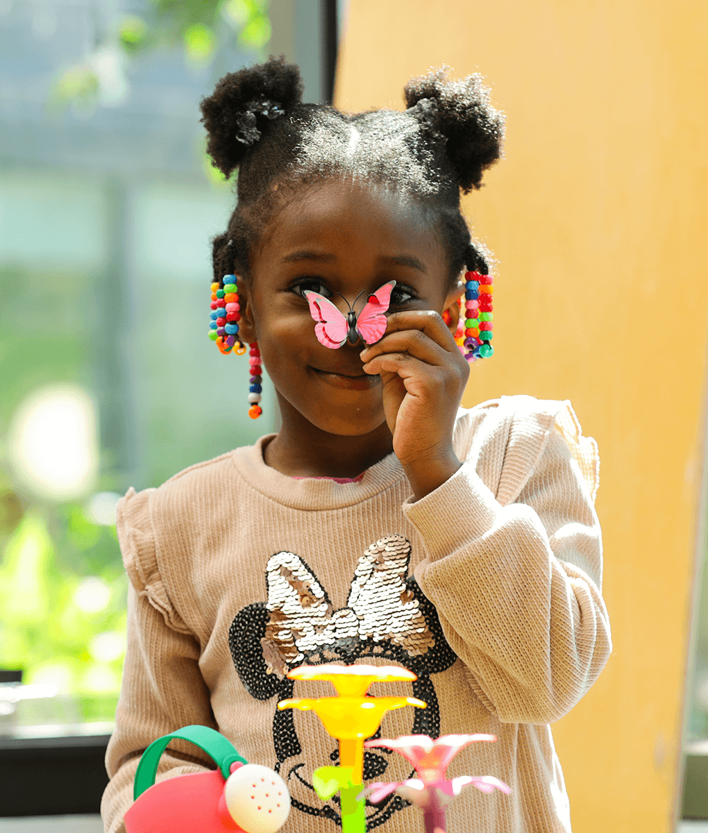 Student with Butterfly